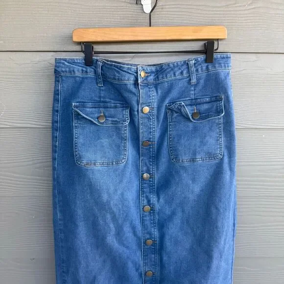 BACCINI DENIM skirt - Picture 2 of 5